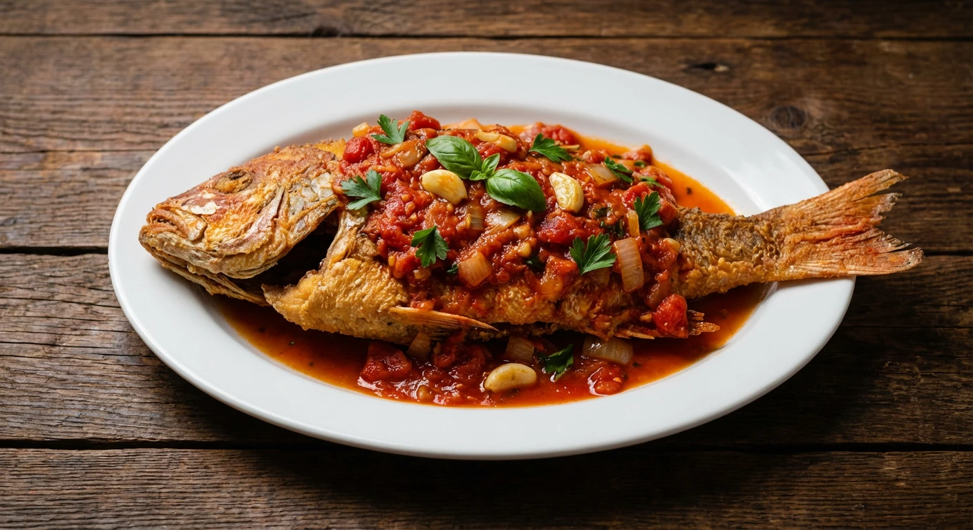 Fried Fish with Tomato