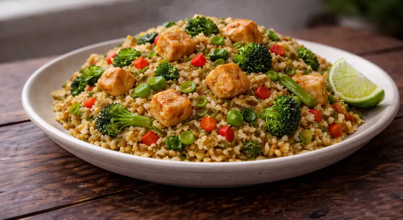 Fried Rice Tofu and Veg